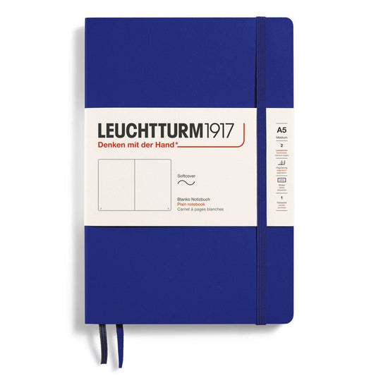 Leuchtturm1917 Medium A5 Notitieboek Soft Cover Ink - Blanco - 24Papershop