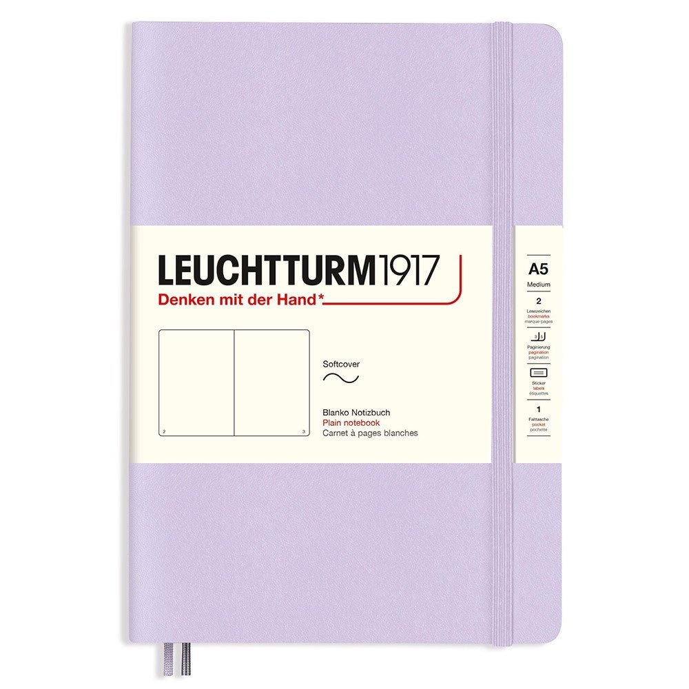 Leuchtturm1917 Medium A5 Notitieboek Soft Cover Lilac - Blanco - 24Papershop