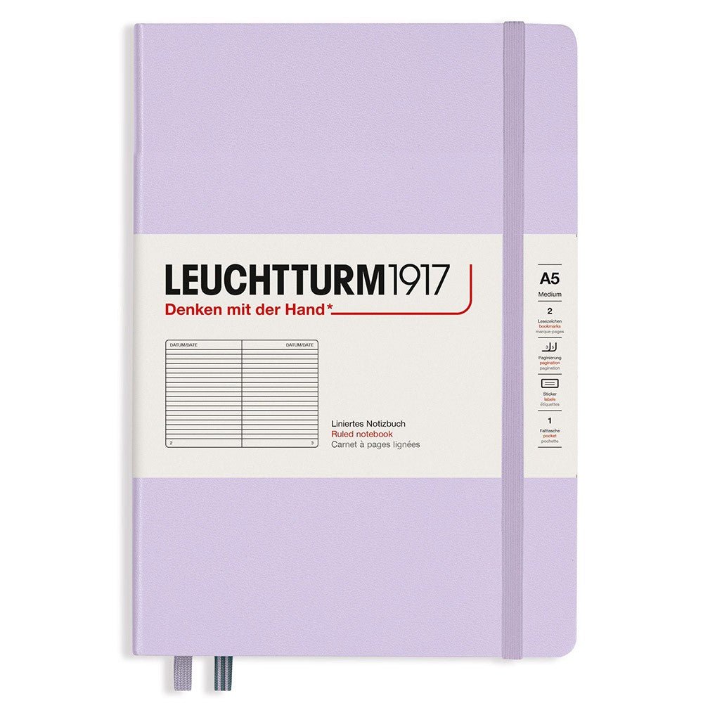 Leuchtturm1917 Medium A5 Notitieboek Soft Cover Lilac - Gelinieerd - 24Papershop