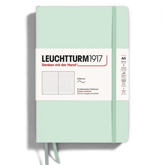 Leuchtturm1917 Medium A5 Notitieboek Soft Cover Mint Green - Dotted - 24Papershop