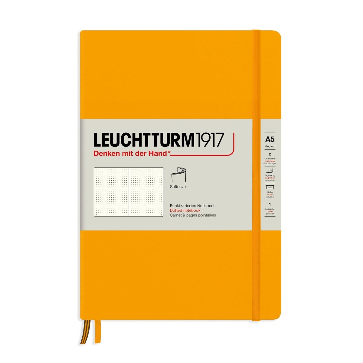 Leuchtturm1917 Medium A5 Notitieboek Soft Cover Rising Colours Rising Sun - Dotted - 24Papershop