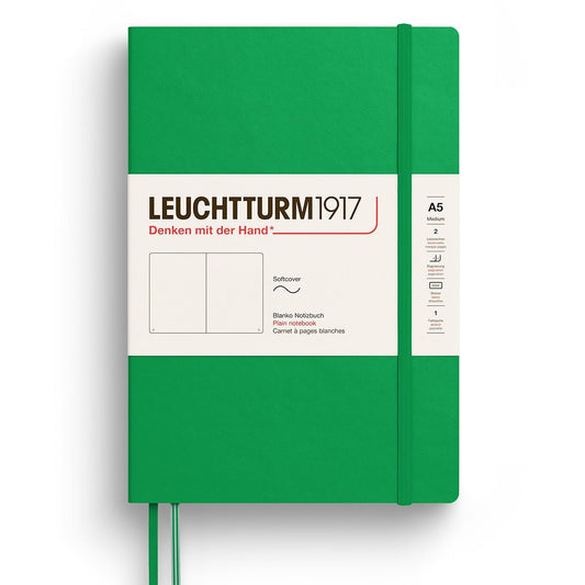 Leuchtturm1917 Medium A5 Notitieboek Soft Cover Spring Leaf - Blanco - 24Papershop