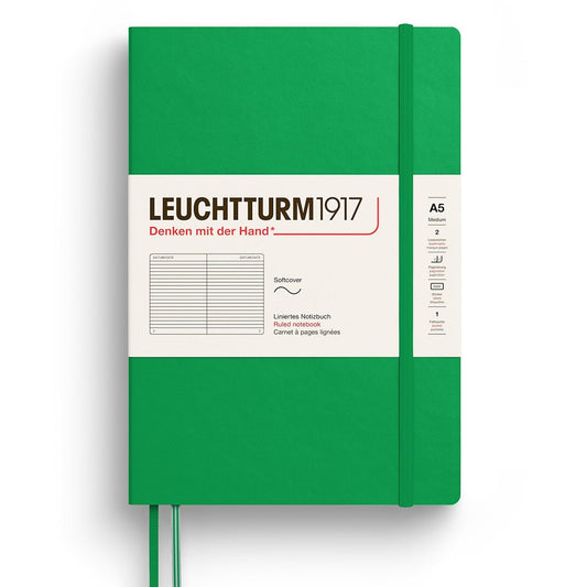 Leuchtturm1917 Medium A5 Notitieboek Soft Cover Spring Leaf - Gelinieerd - 24Papershop