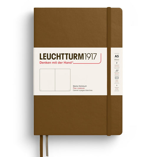 Leuchtturm1917 Medium A5 Notitieboek Spice Brown - Blanco - 24Papershop