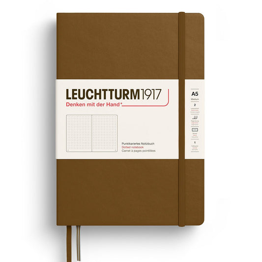 Leuchtturm1917 Medium A5 Notitieboek Spice Brown - Dotted - 24Papershop