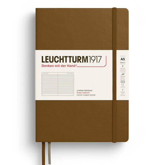 Leuchtturm1917 Medium A5 Notitieboek Spice Brown - Gelinieerd - 24Papershop