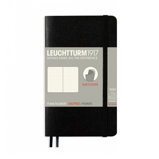 Leuchtturm1917 Pocket A6 Notitieboek Black - Dotted - 24Papershop