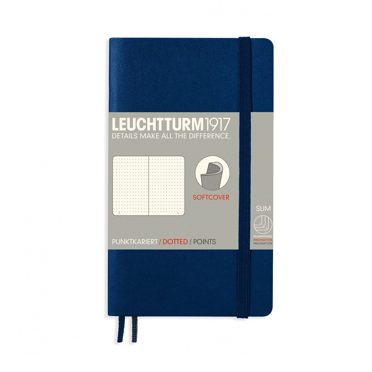 Leuchtturm1917 Pocket A6 Notitieboek Navy - Dotted - 24Papershop