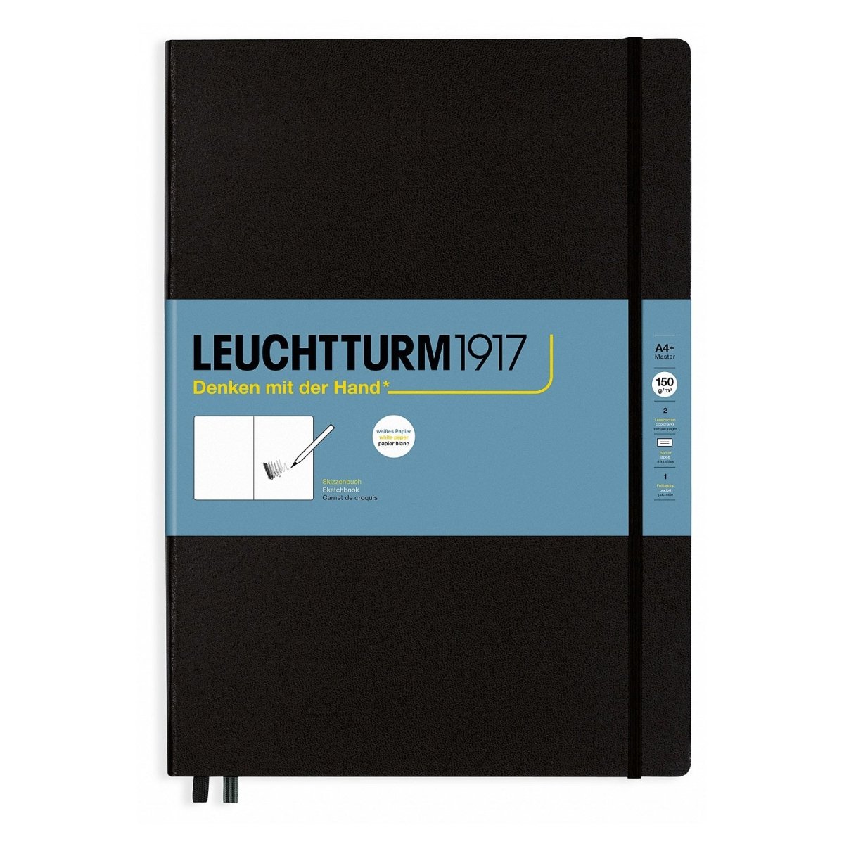 Leuchtturm1917 Sketchbook A4+ Master - 150 grams Black - 24Papershop