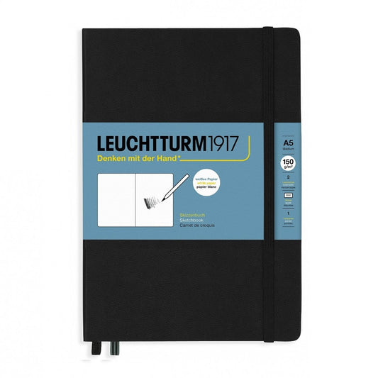 Leuchtturm1917 Sketchbook A5 - 150 grams Black - 24Papershop