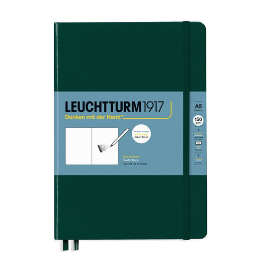 Leuchtturm1917 Sketchbook A5 - 150 grams Forest Green - 24Papershop