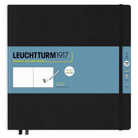 Leuchtturm1917 Sketchbook Square - 150 grams Black - 24Papershop