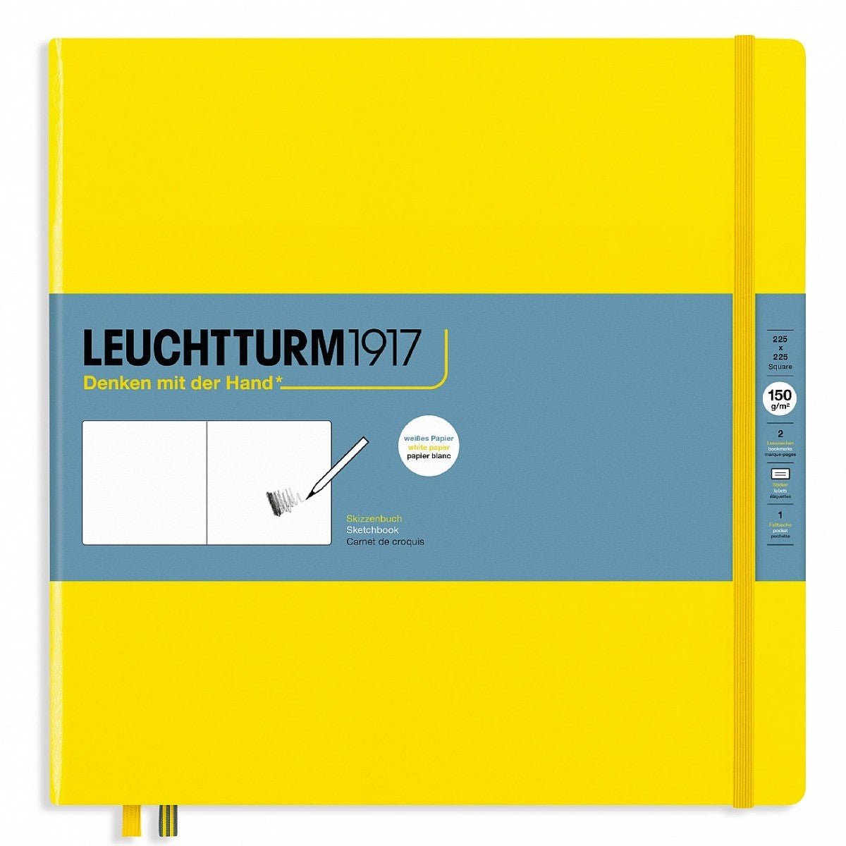 Leuchtturm1917 Sketchbook Square - 150 grams Lemon - 24Papershop