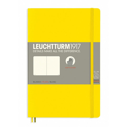 Leuchtturm1917 Slim B6+ Notitieboek Lemon - Blanco - 24Papershop