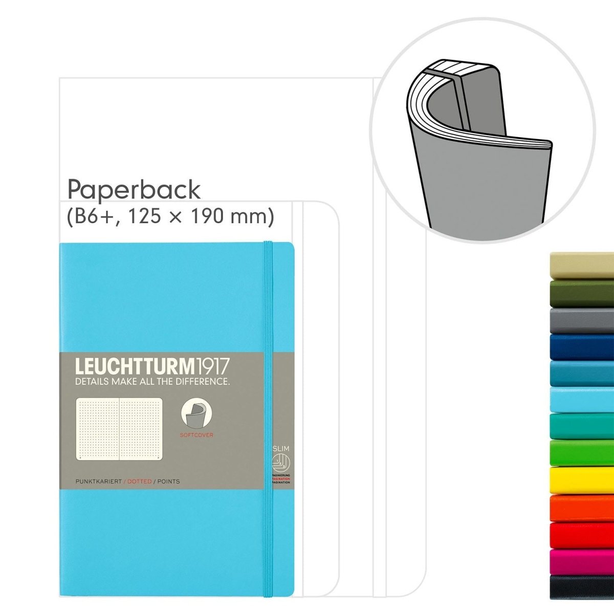 Leuchtturm1917 Slim B6+ Notitieboek Lemon - Blanco - 24Papershop