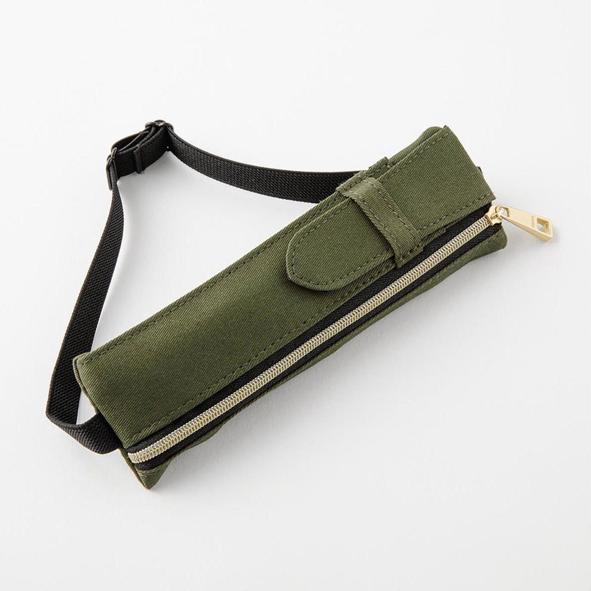 Midori Book Band Pen Case - Khaki - 24Papershop