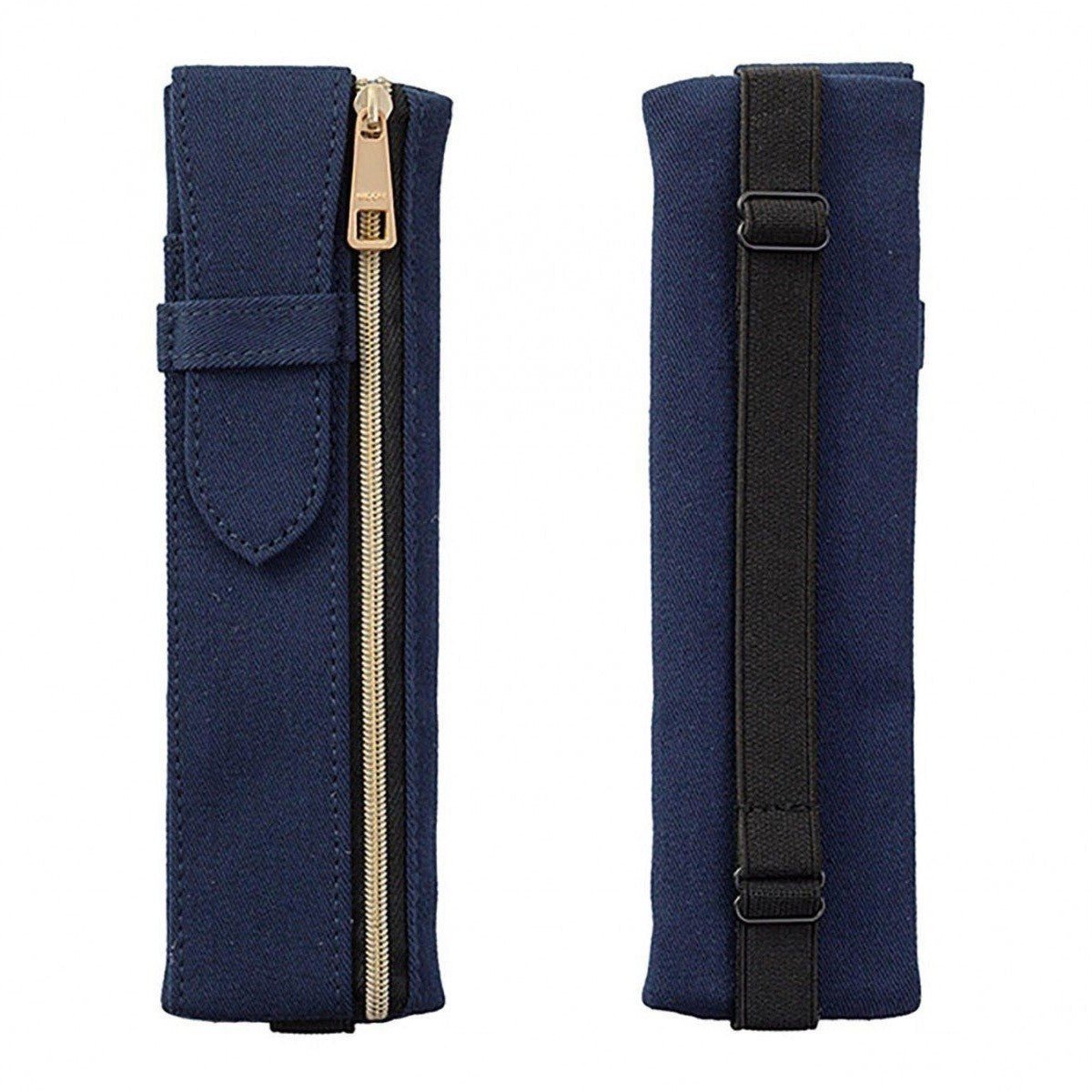 Midori Book Band Pen Case - Navy - 24Papershop