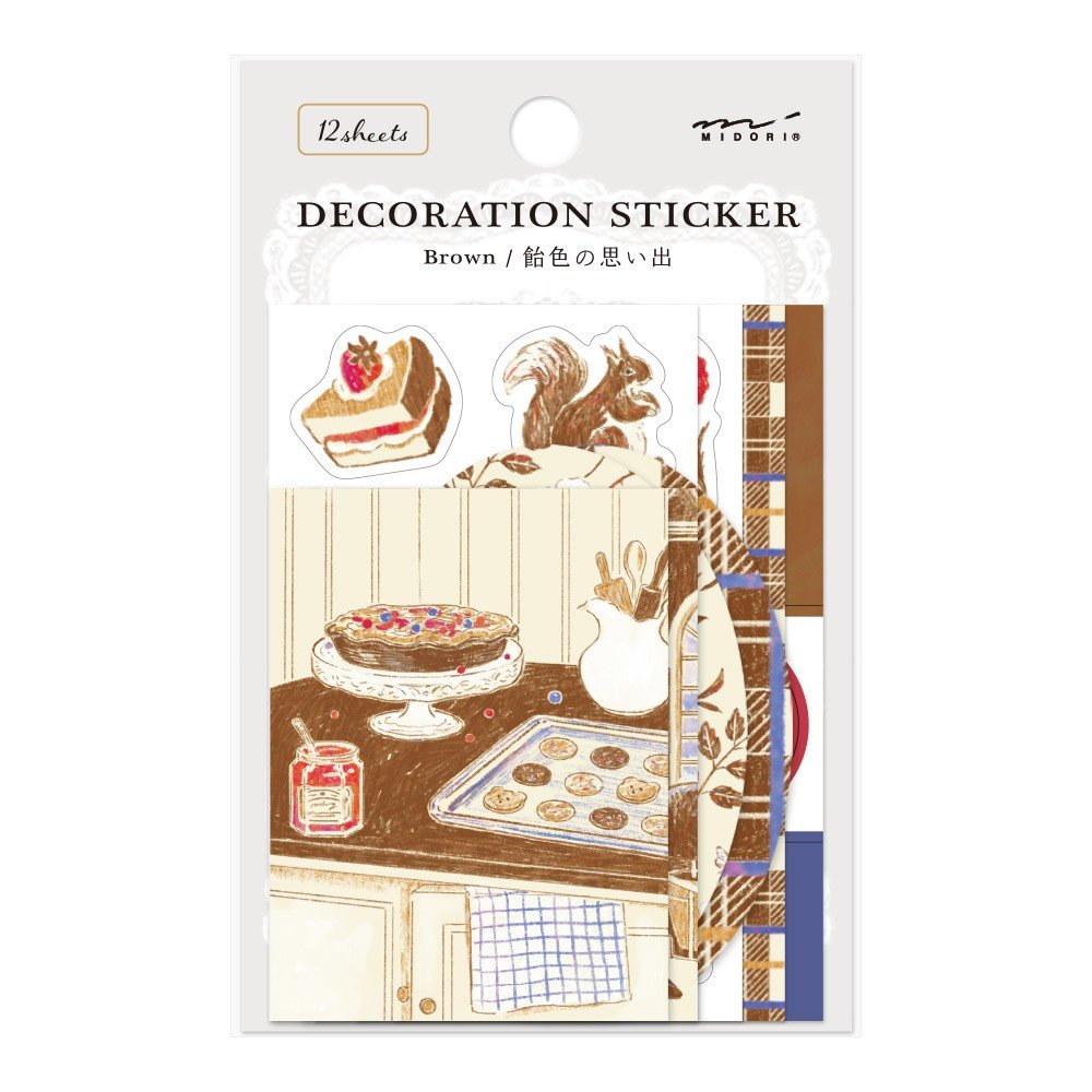 Midori Decoratie Stickers - Brown - 24Papershop