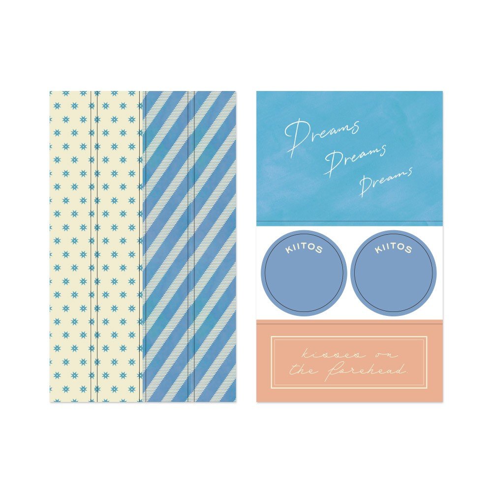 Midori Decoratie Stickers - Light Blue - 24Papershop