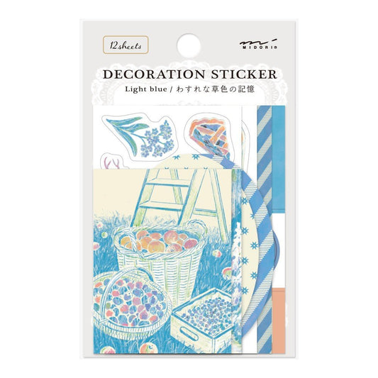 Midori Decoratie Stickers - Light Blue - 24Papershop