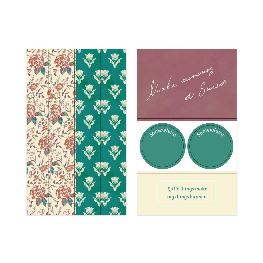 Midori Decoratie Stickers - Wine Red - 24Papershop