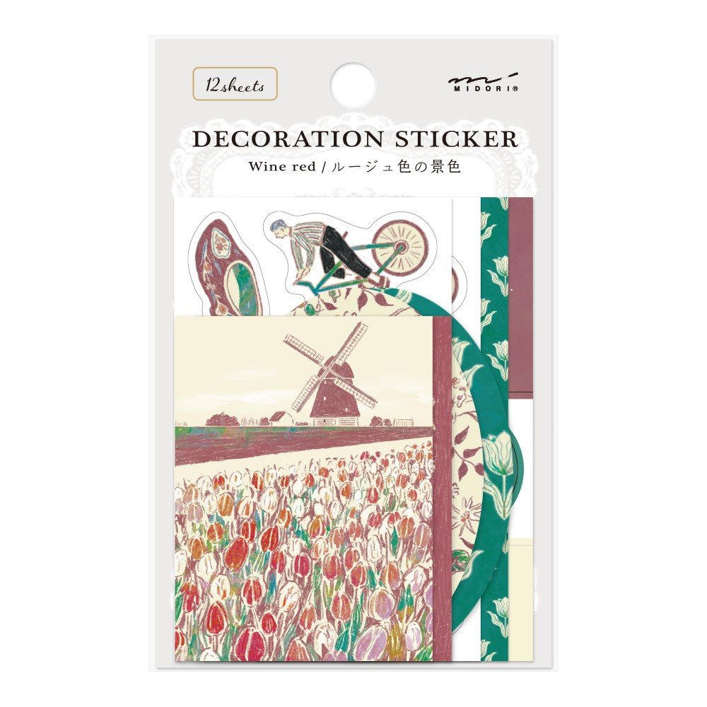 Midori Decoratie Stickers - Wine Red - 24Papershop