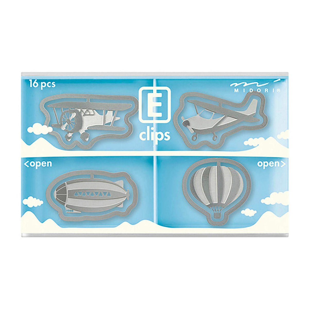 Midori E - Clips Aerial Vehicle (16 stuks) - 24Papershop