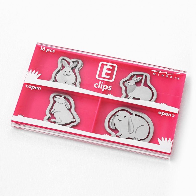 Midori E - Clips Rabbit (16 stuks) - 24Papershop