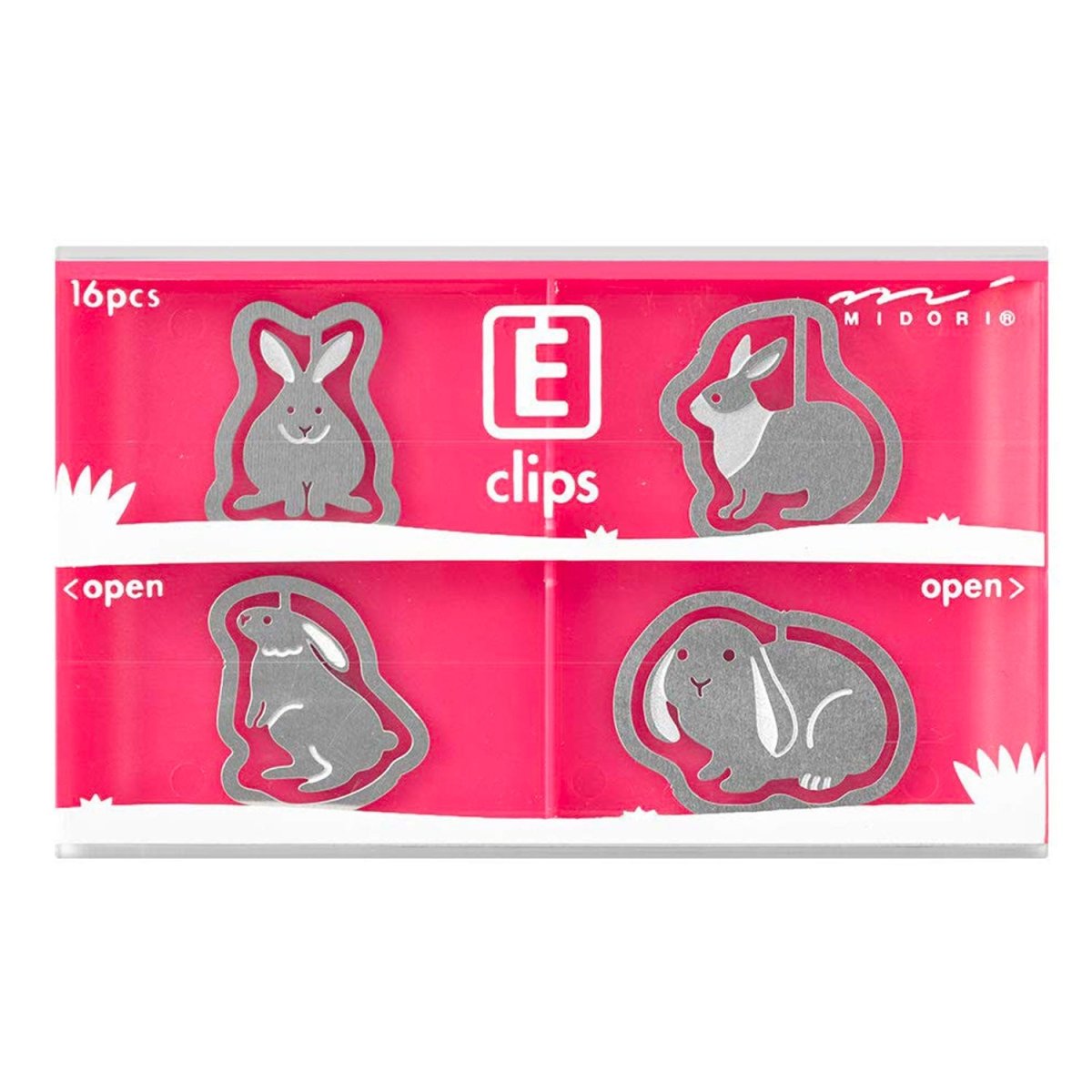 Midori E - Clips Rabbit (16 stuks) - 24Papershop