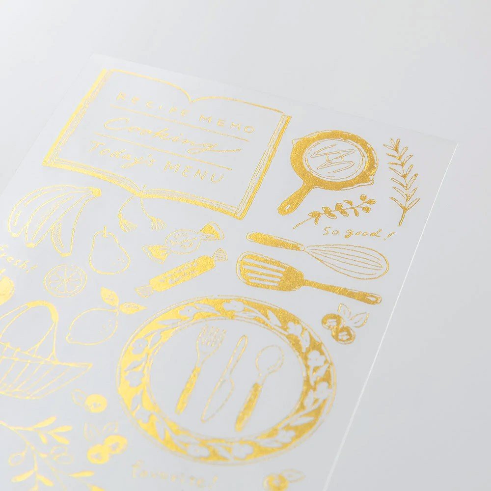 Midori Foil Transfer Sticker Gold - Kitchen - 24Papershop