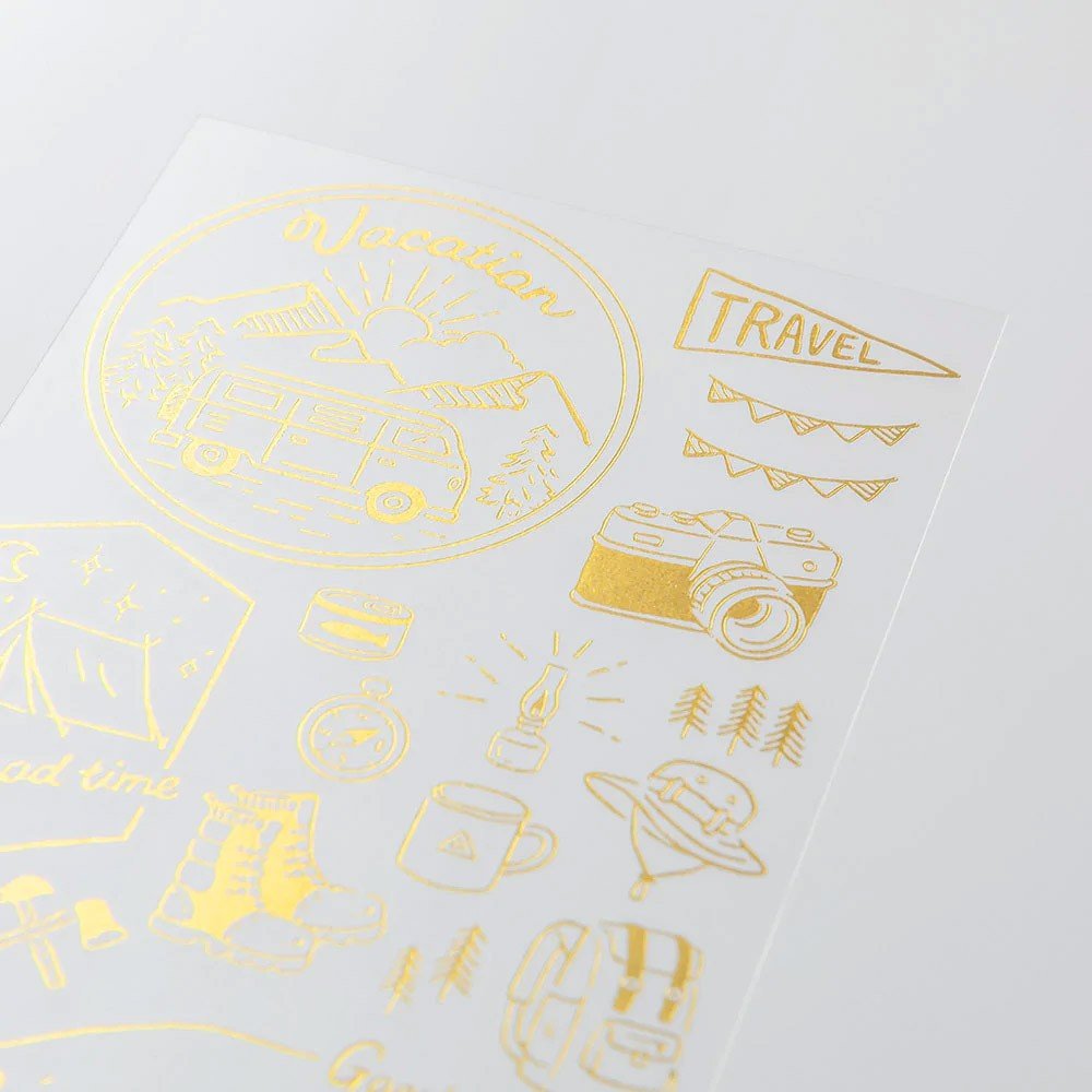 Midori Foil Transfer Sticker Gold - Outdoor - 24Papershop