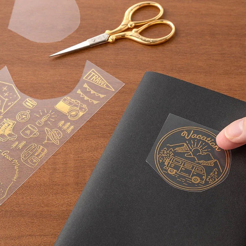 Midori Foil Transfer Sticker Gold - Outdoor - 24Papershop