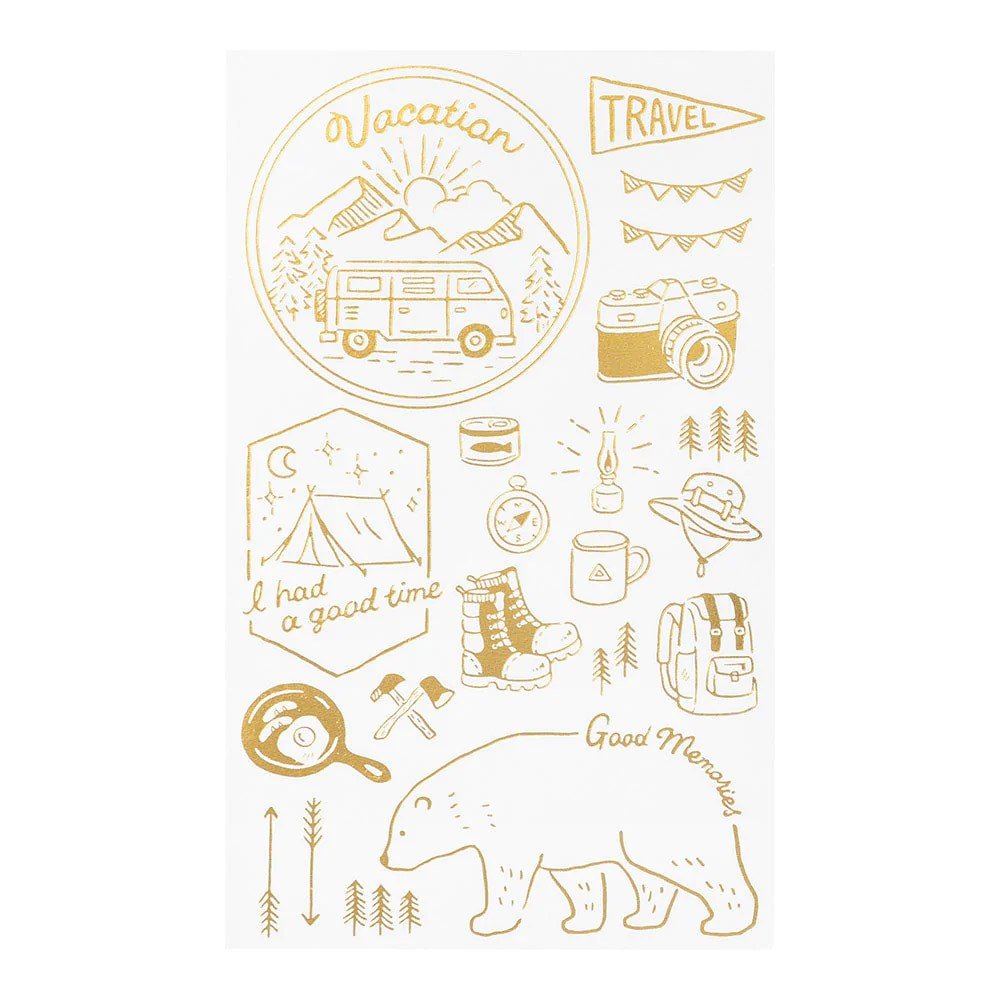 Midori Foil Transfer Sticker Gold - Outdoor - 24Papershop