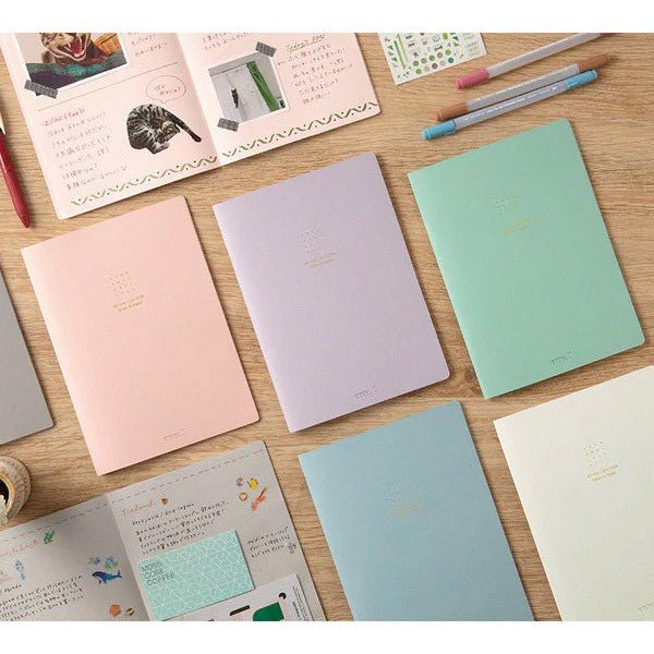 Midori Notebook Dot Grid - Blue - 24Papershop