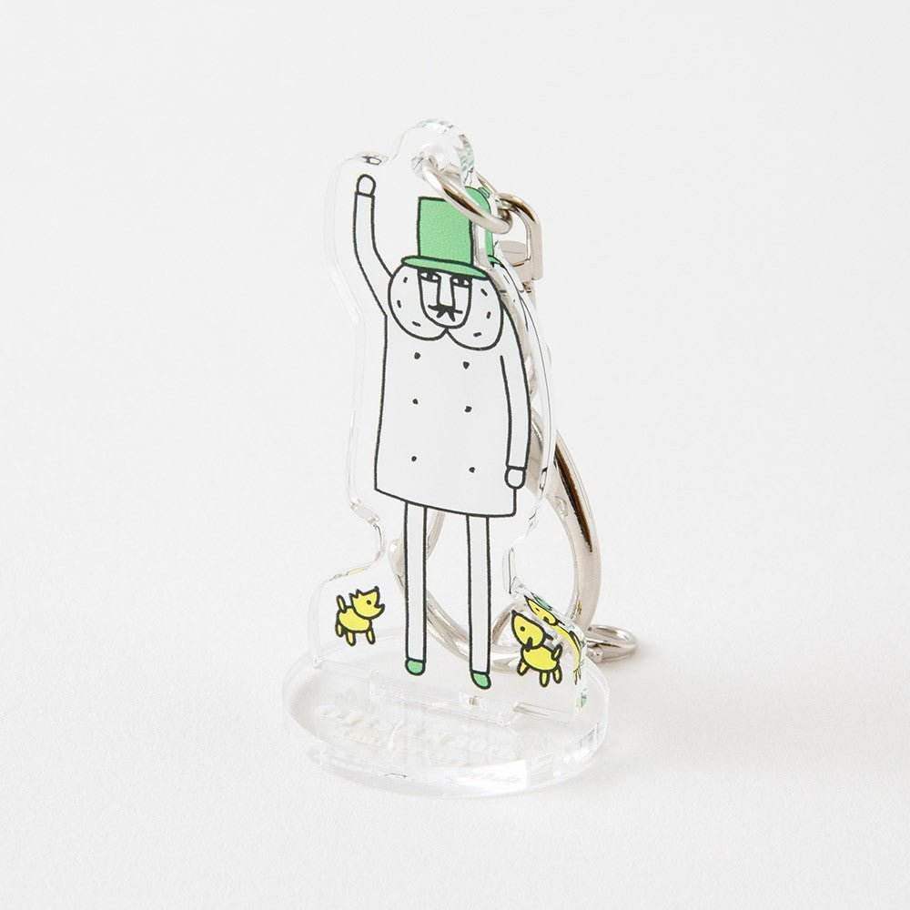 Midori Ojisan 30th Anniversary Acrylic Keychain Hi! - 24Papershop