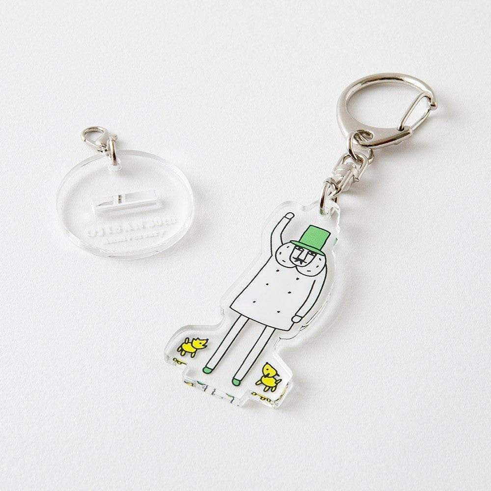Midori Ojisan 30th Anniversary Acrylic Keychain Hi! - 24Papershop