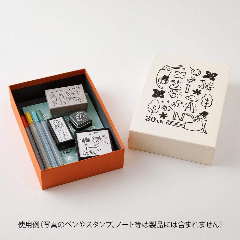 Midori Ojisan 30th Anniversary Acrylic Toolbox White - 24Papershop
