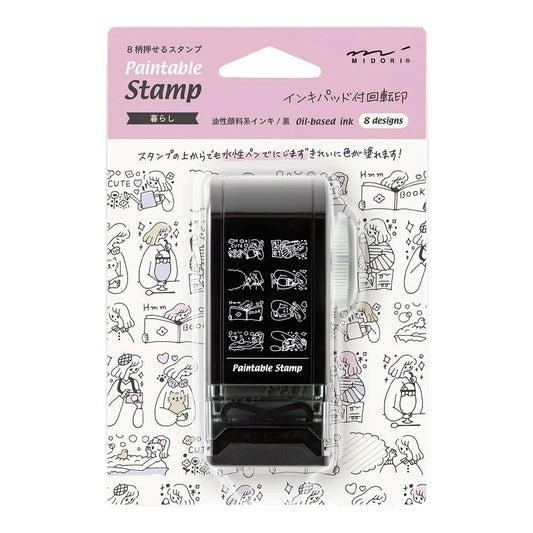 Midori Paintable Rotating Stamp Dial Life - 24Papershop