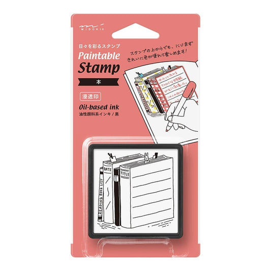 Midori Paintable Stamp - Book - 24Papershop