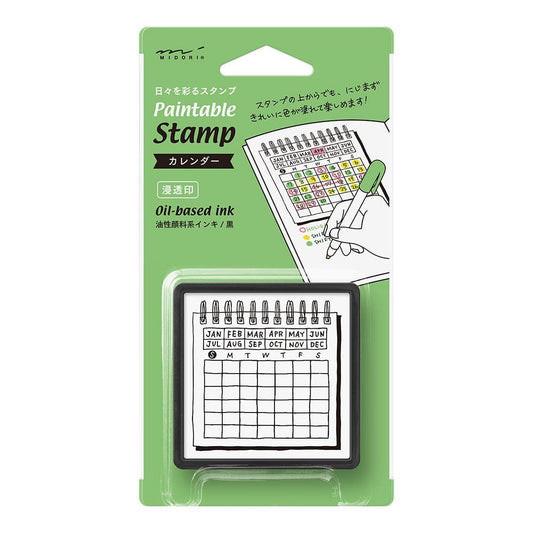 Midori Paintable Stamp - Calender - 24Papershop