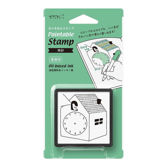 Midori Paintable Stamp - Clock - 24Papershop