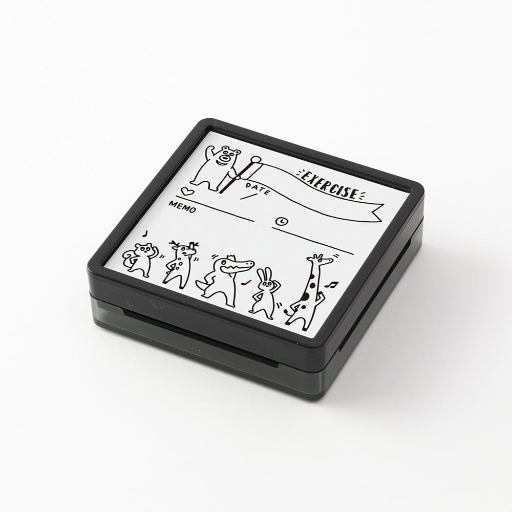 Midori Paintable Stamp - Exercise - 24Papershop