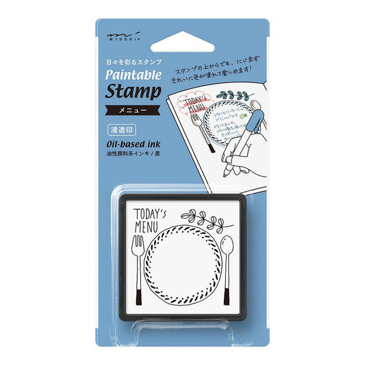 Midori Paintable Stamp - Menu - 24Papershop