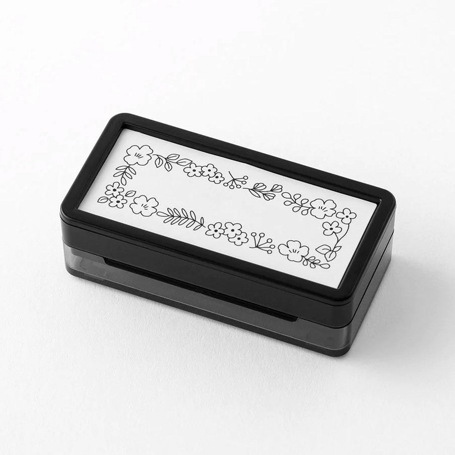 Midori Paintable Stamp Pre - Inked Half size - Flower - 24Papershop