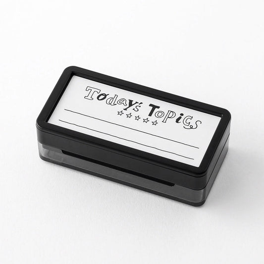 Midori Paintable Stamp Pre - Inked Half size - Today's Topics - 24Papershop