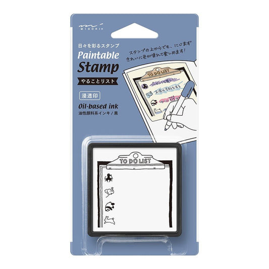 Midori Paintable Stamp - To Do List - 24Papershop