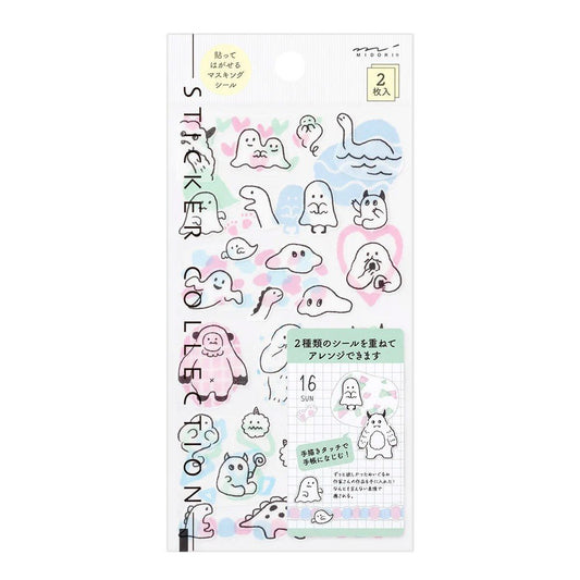 Midori Stickers - Monster - 24Papershop