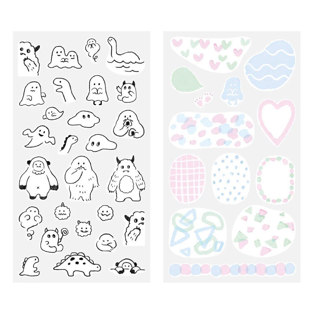 Midori Stickers - Monster - 24Papershop