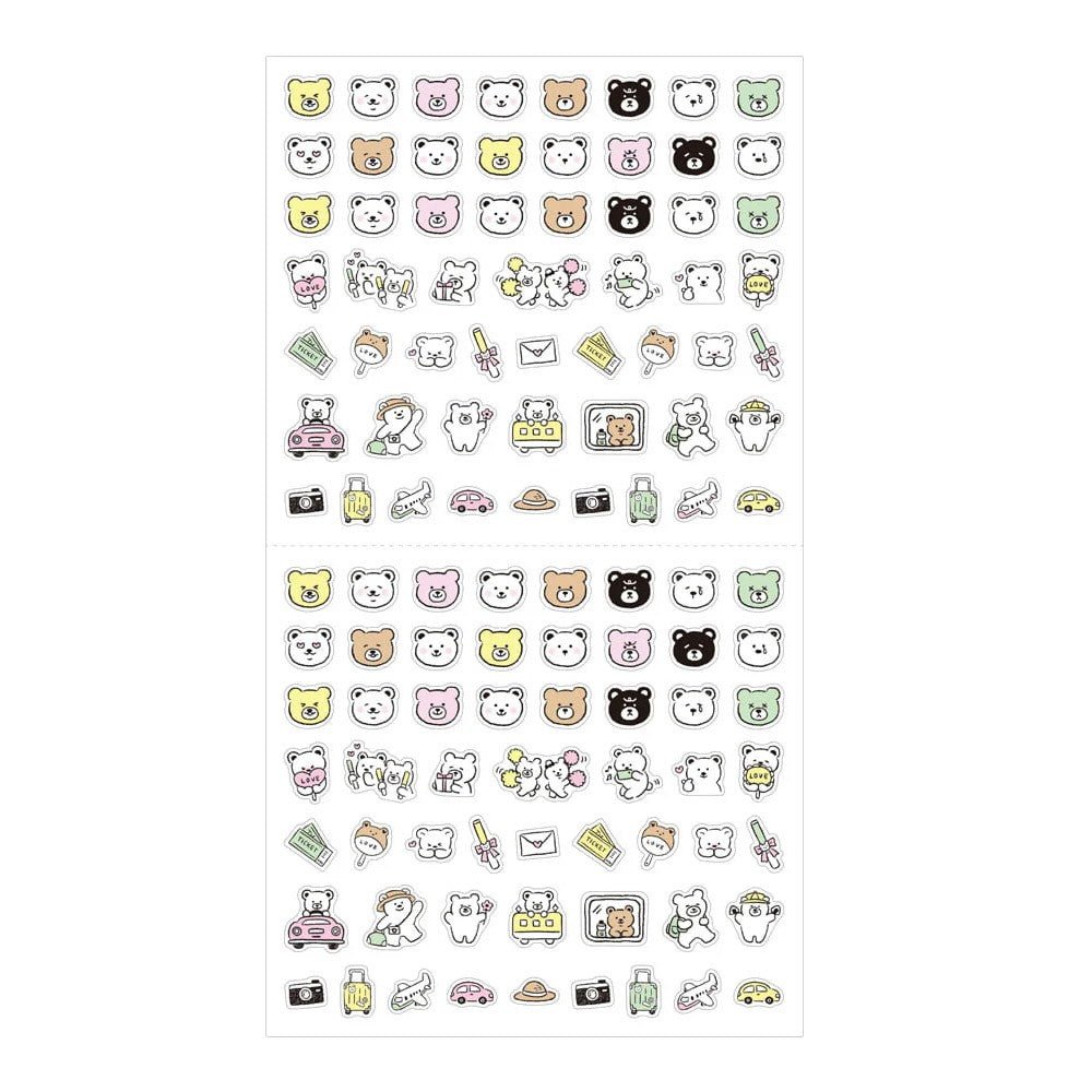 Midori Stickers Pictograph - Bear - 24Papershop