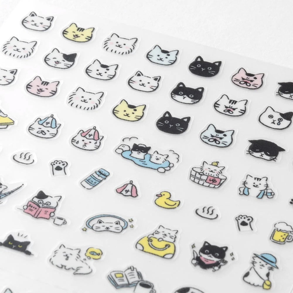 Midori Stickers Pictograph - Cat - 24Papershop